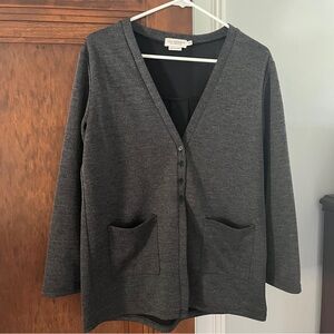 Charcoal Grey Swing Cardigan